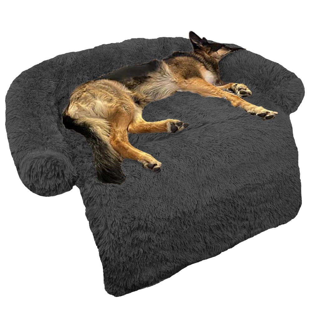GGIB calming dog bed curved design supports comfortable rest