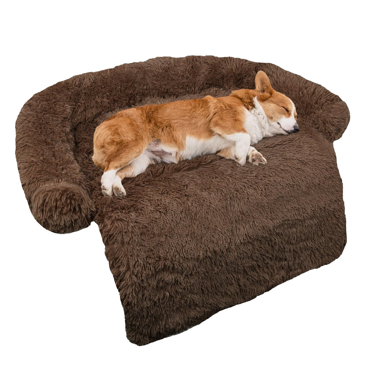 GGIB Calming Dog Bed curved design supports restful sleep.