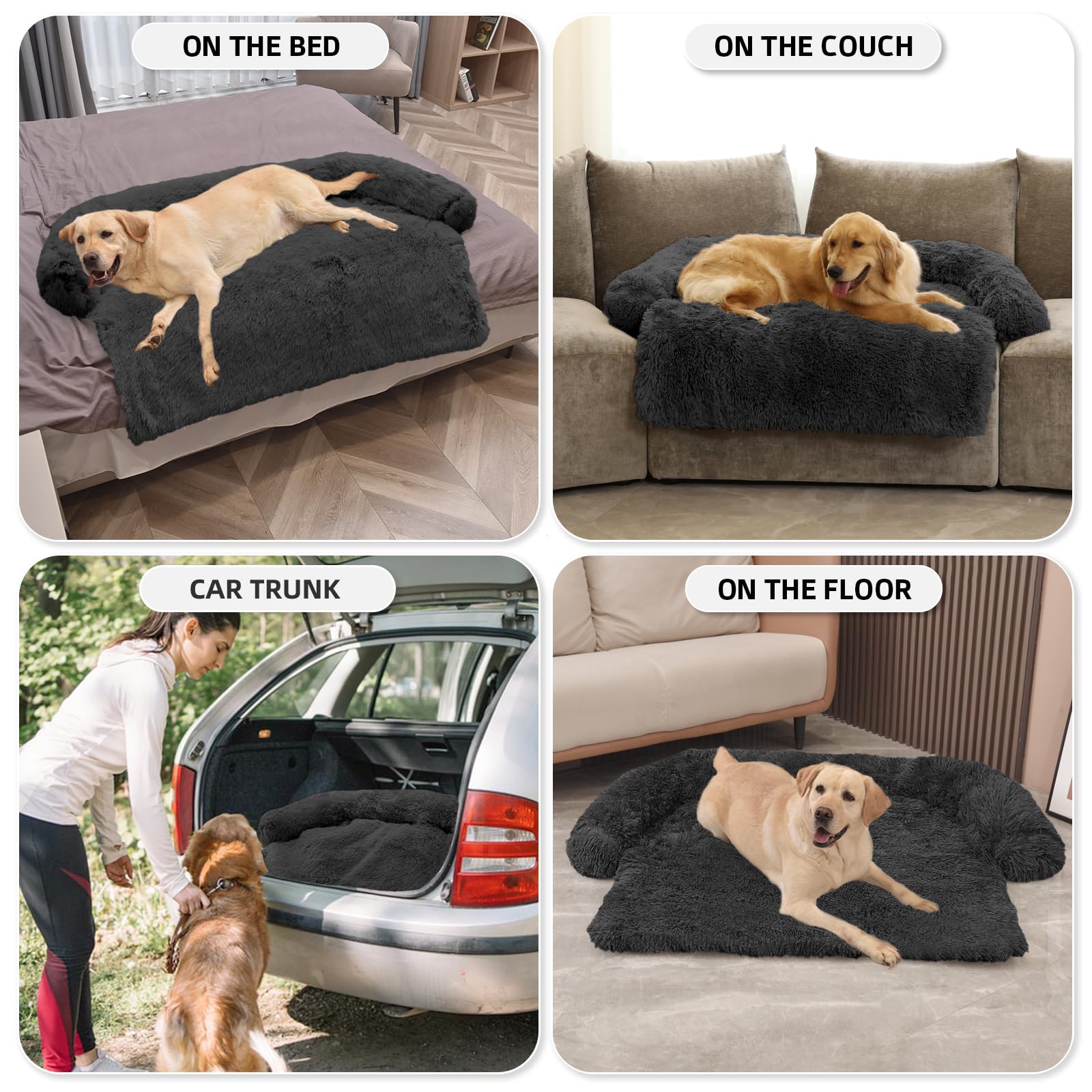 GGIB Calming Dog Bed fits car seats, sofas, crates and travel setups.