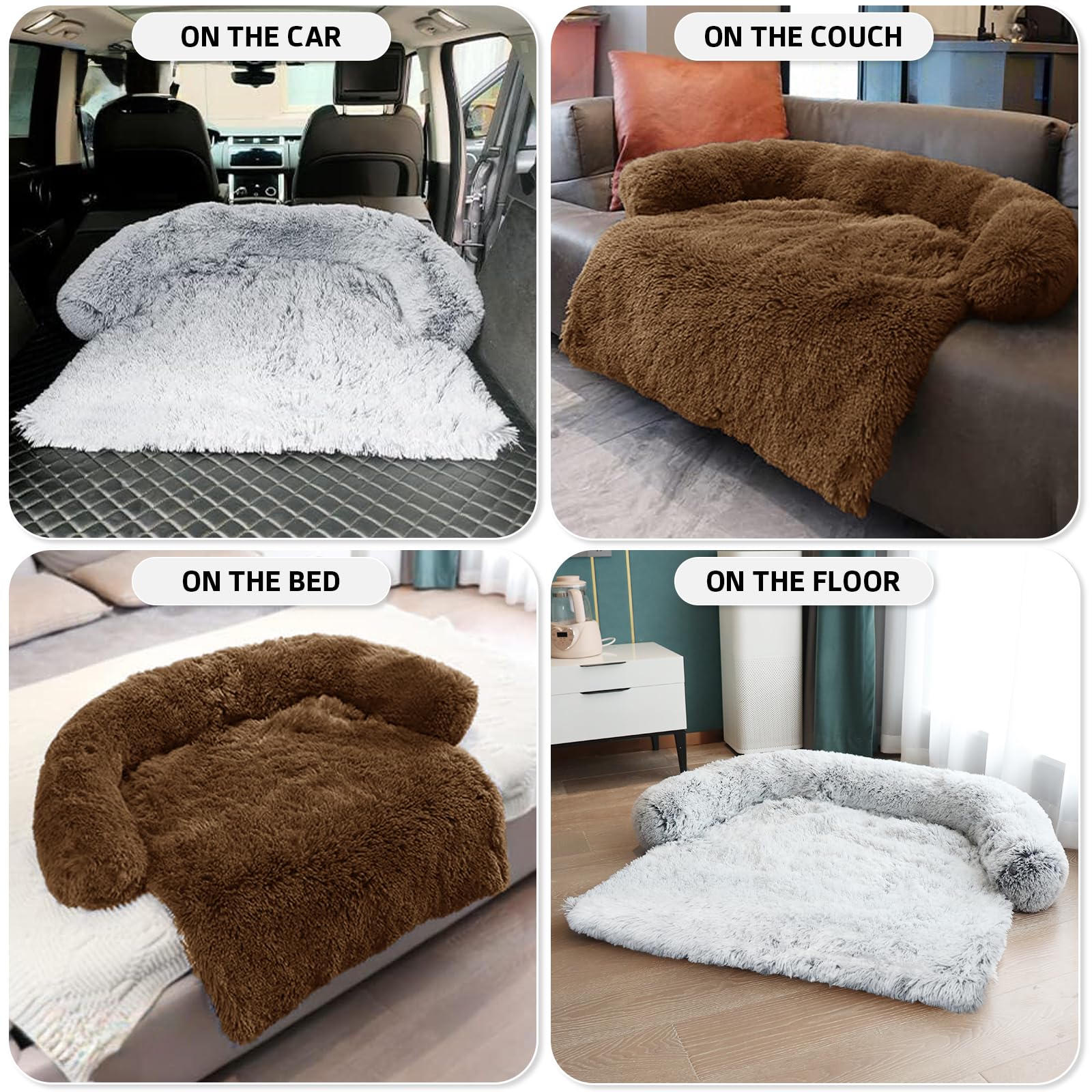 GGIB Calming Dog Bed large size 45x37 inches for bigger dogs.