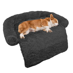 GGIB calming dog bed medium 41x37 curved design supports comfortable naps.