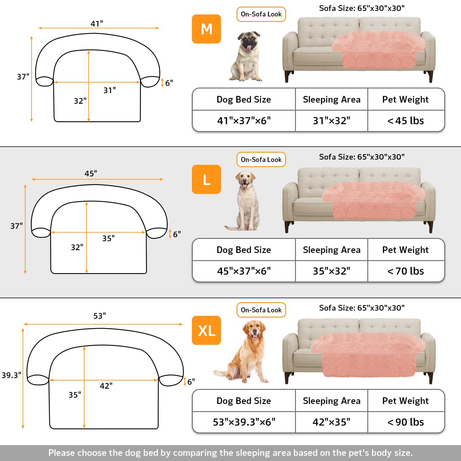 GGIB calming dog bed multiple sizes to fit small through large pets.