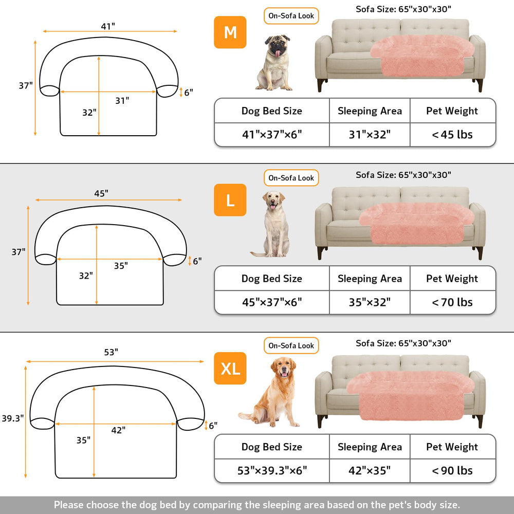 GGIB calming dog bed multiple sizes to fit small through large pets.