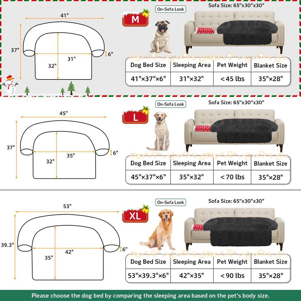 GGIB Calming Dog Bed non slip bottom keeps bed in place
