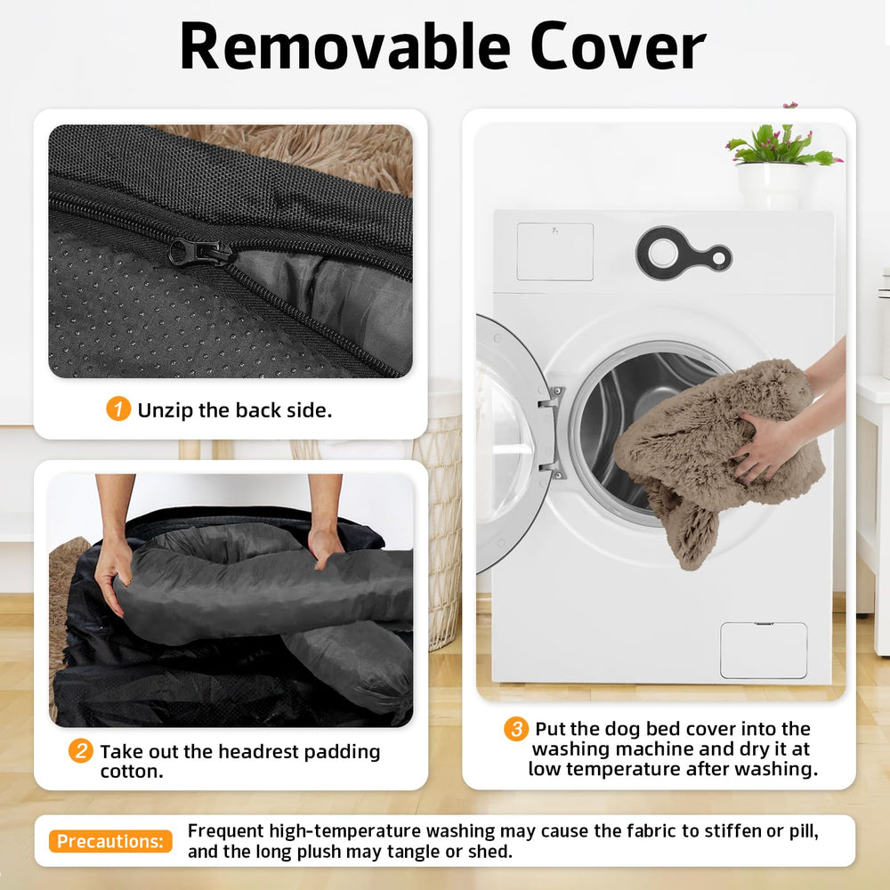 GGIB Calming Dog Bed non-slip bottom keeps bed in place