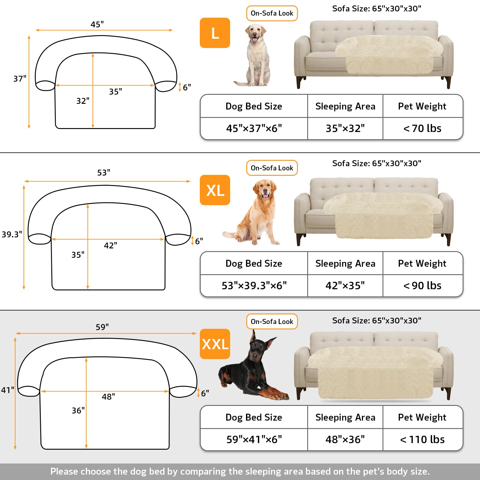 GGIB Calming Dog Bed non-slip bottom anchors the bed on floors