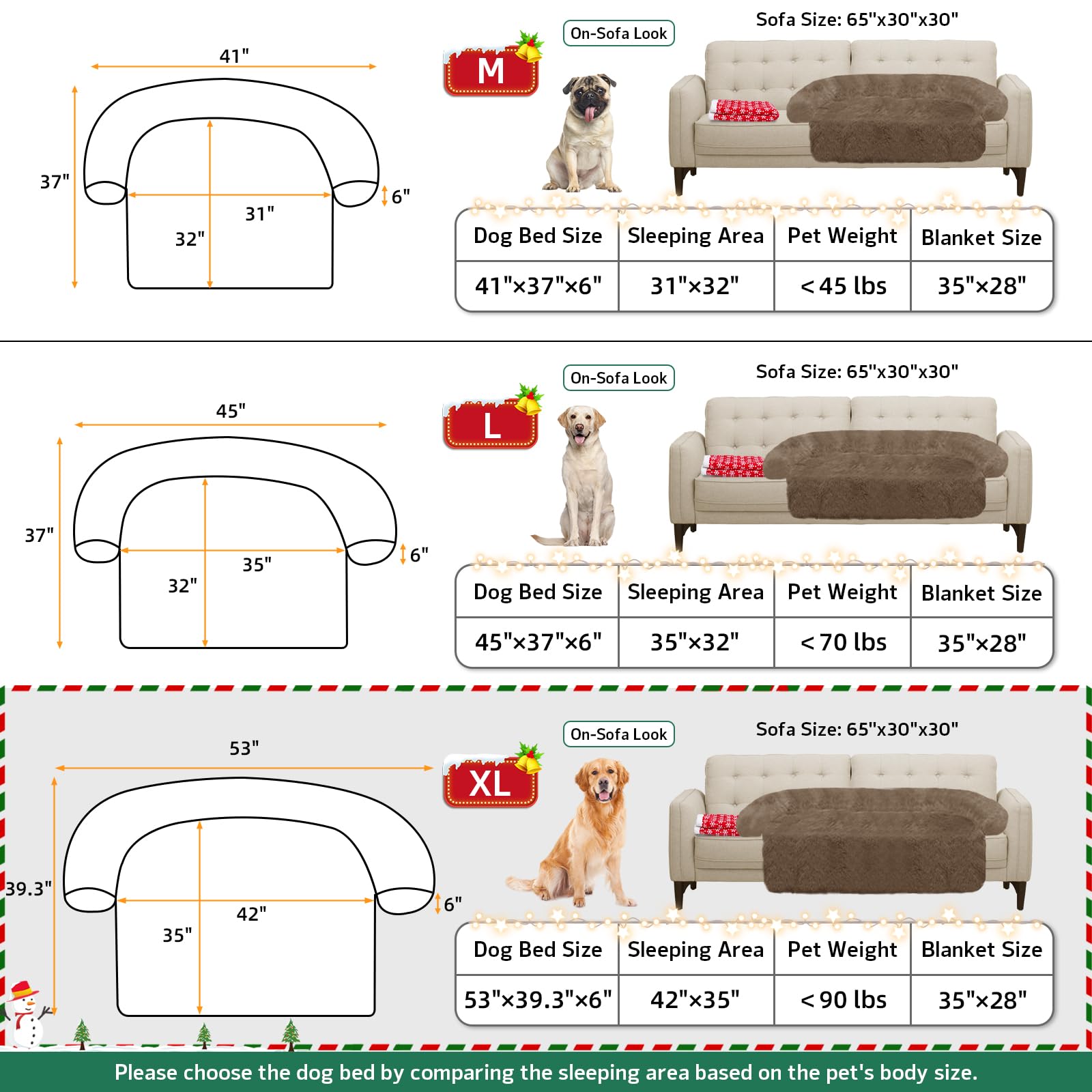 GGIB calming dog bed non-slip bottom keeps bed in place on smooth floors.