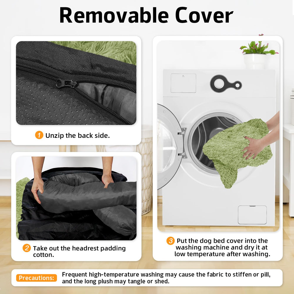 GGIB Calming Dog Bed non-slip bottom keeps bed in place on floors