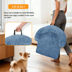 GGIB Calming Dog Bed non-slip bottom keeps bed in place on floors