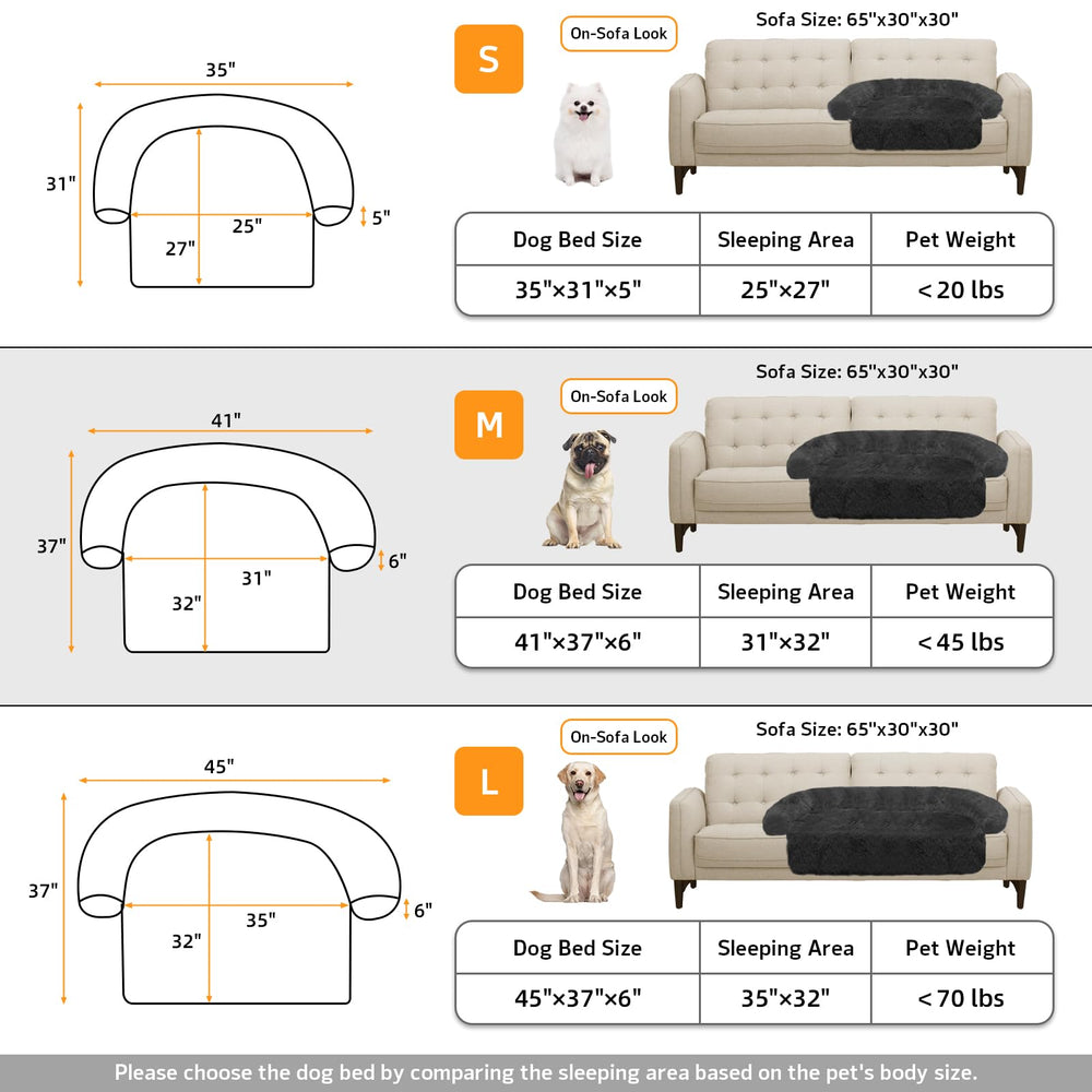GGIB calming dog bed non-slip bottom keeps it in place.