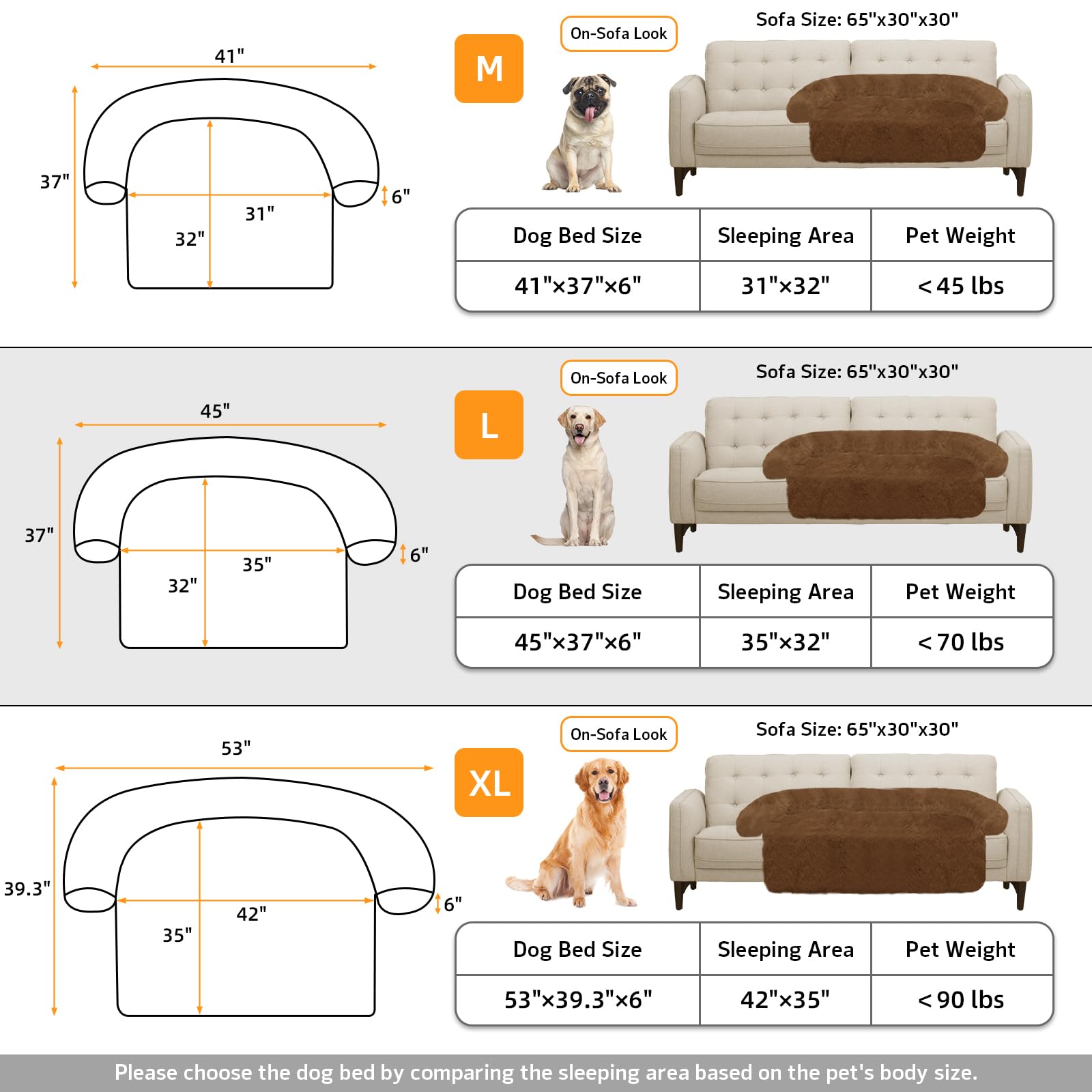 GGIB calming dog bed non-slip bottom stays in place on floors