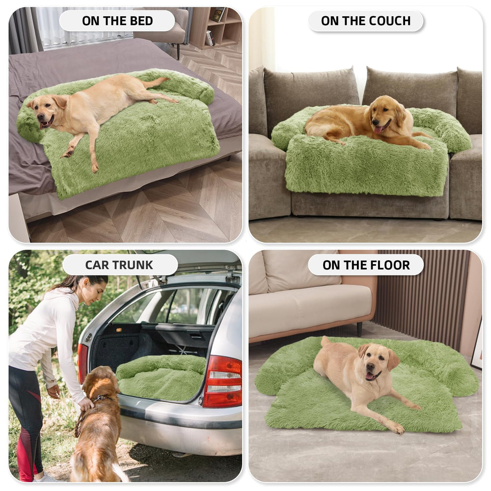 GGIB Calming Dog Bed non-slip-bottom keeps bed in place on floors.