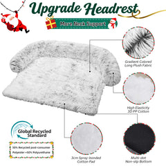 GGIB calming dog bed raised edges support helps neck and head comfort during rest.