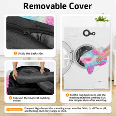 GGIB Calming Dog Bed removable cover shown for easy cleaning