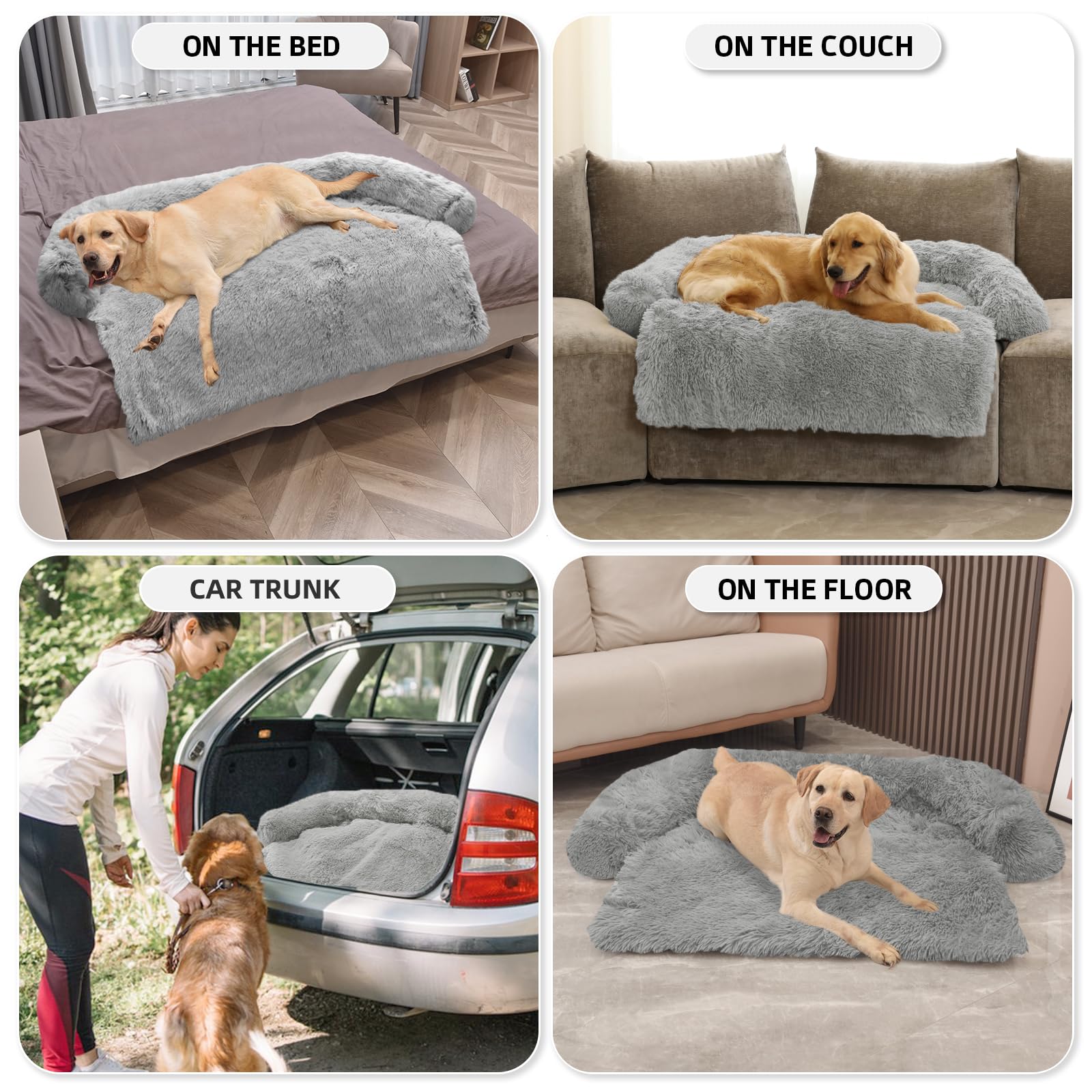 GGIB Calming Dog Bed removable cover simplifies washing and care.