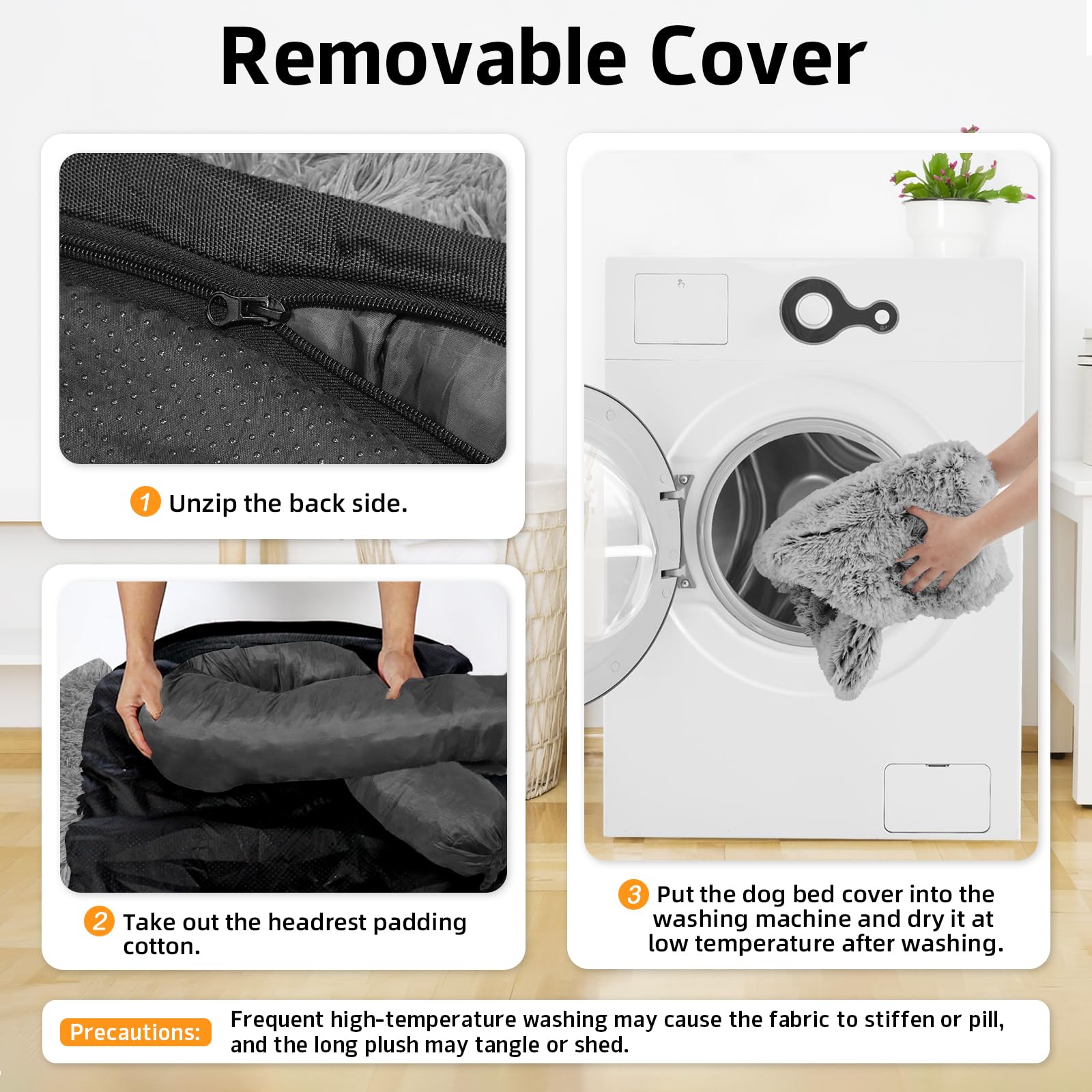 GGIB Calming Dog Bed rolled for travel demonstrates portability for outdoors.