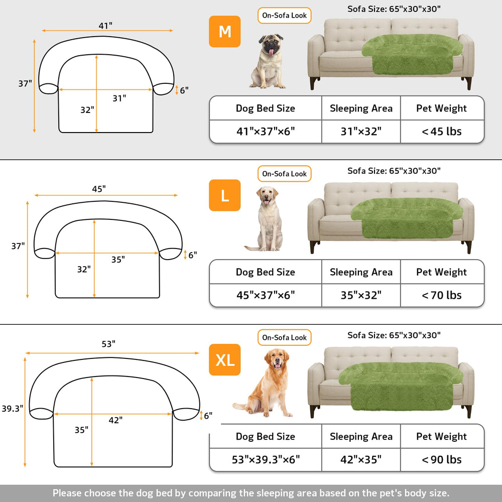 GGIB Calming Dog Bed sizes M L XL for medium to large pets