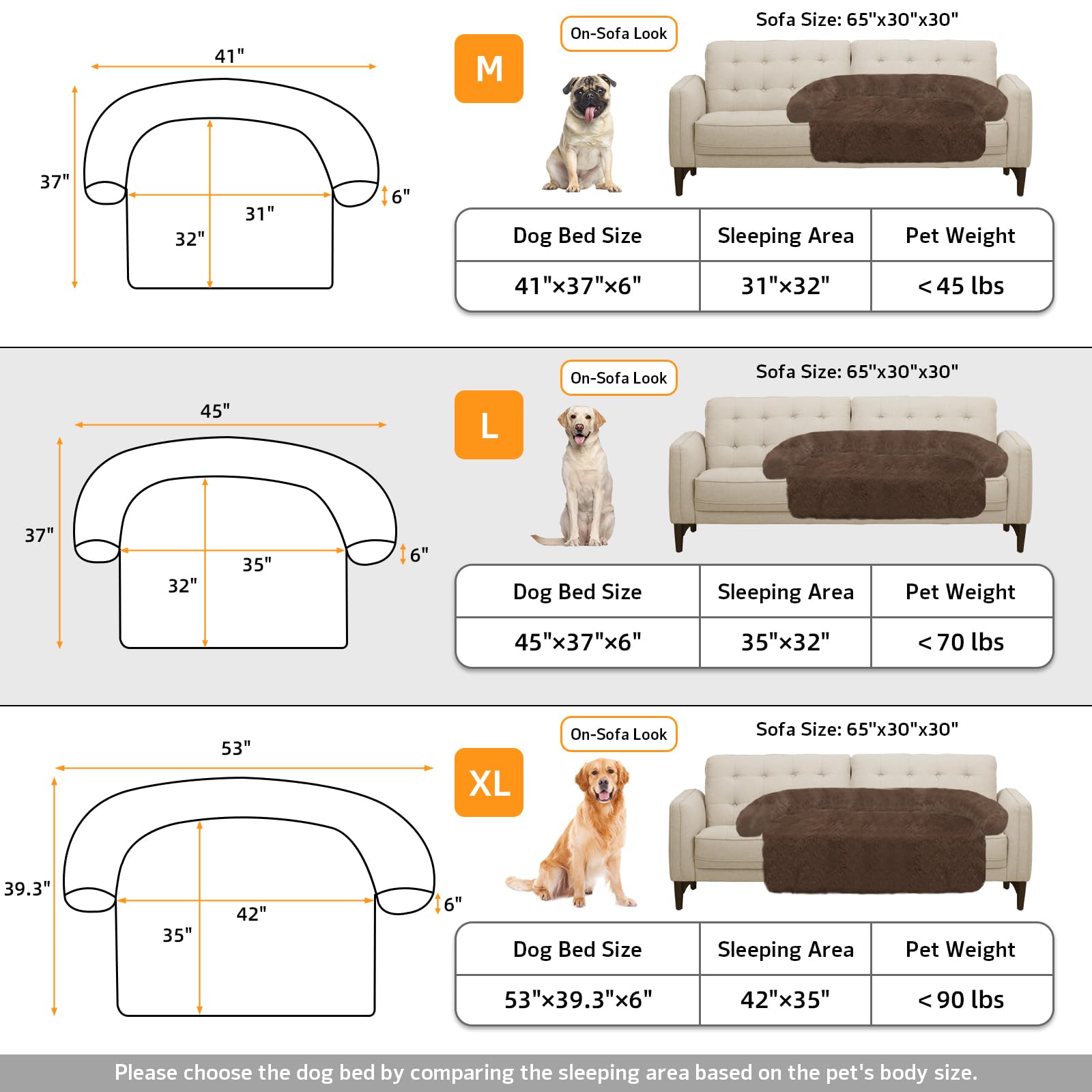 GGIB Calming Dog Bed multiple sizes fit pets of all sizes