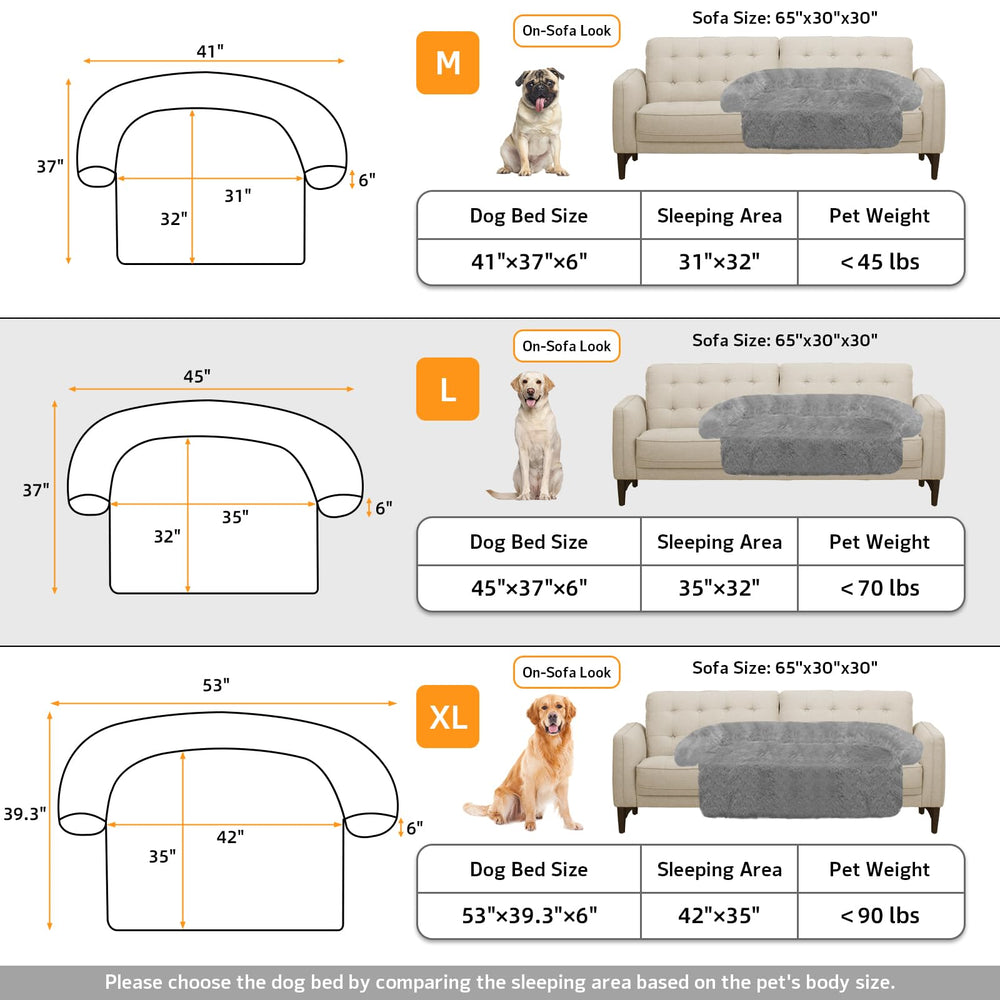 GGIB Calming Dog Bed XL size for large dogs and pets