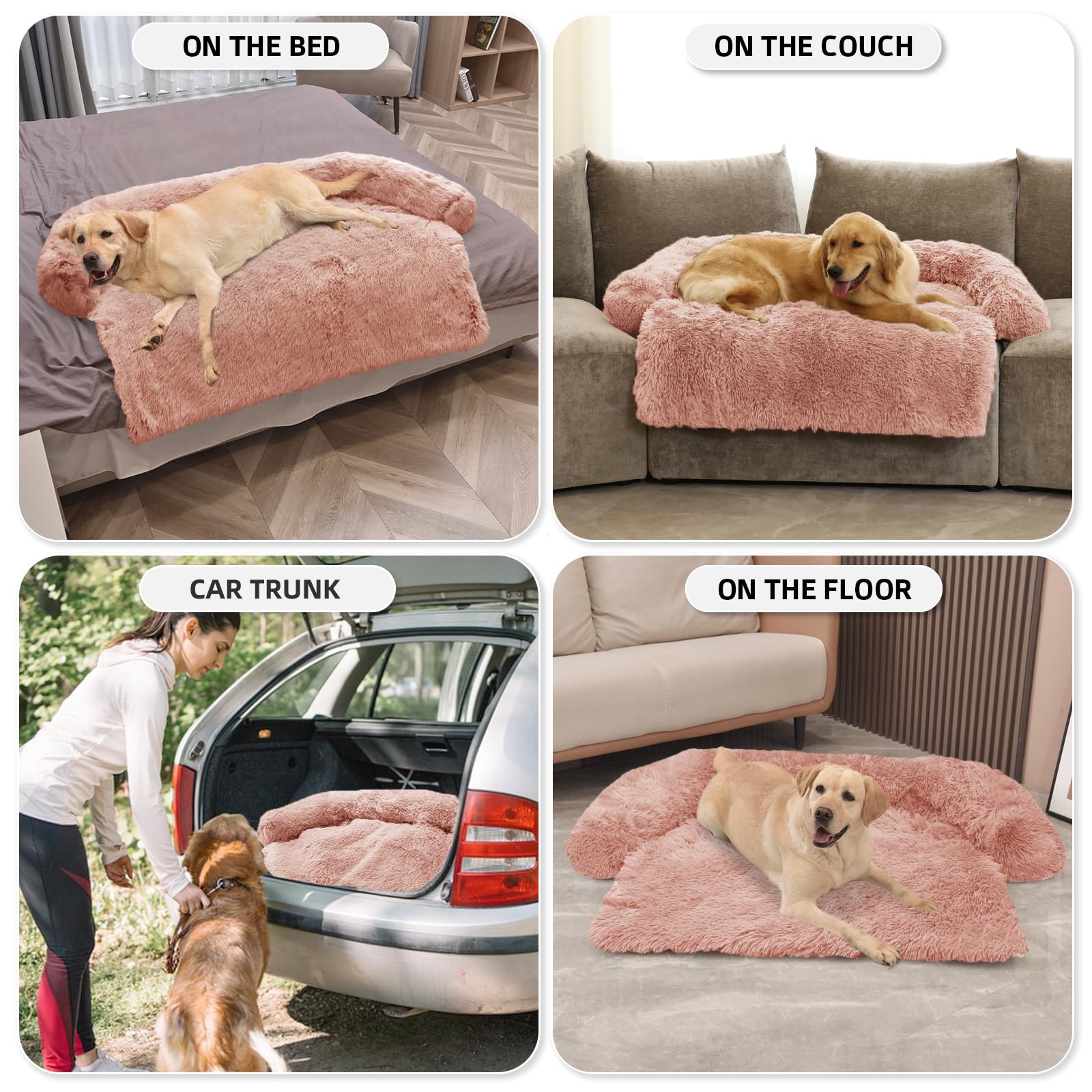 GGIB Calming Dog Bed fits sofa and car seats for pets.