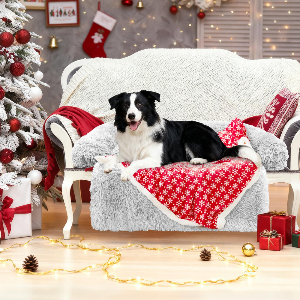 GGIB calming dog bed travel fold design makes outdoor trips easy.