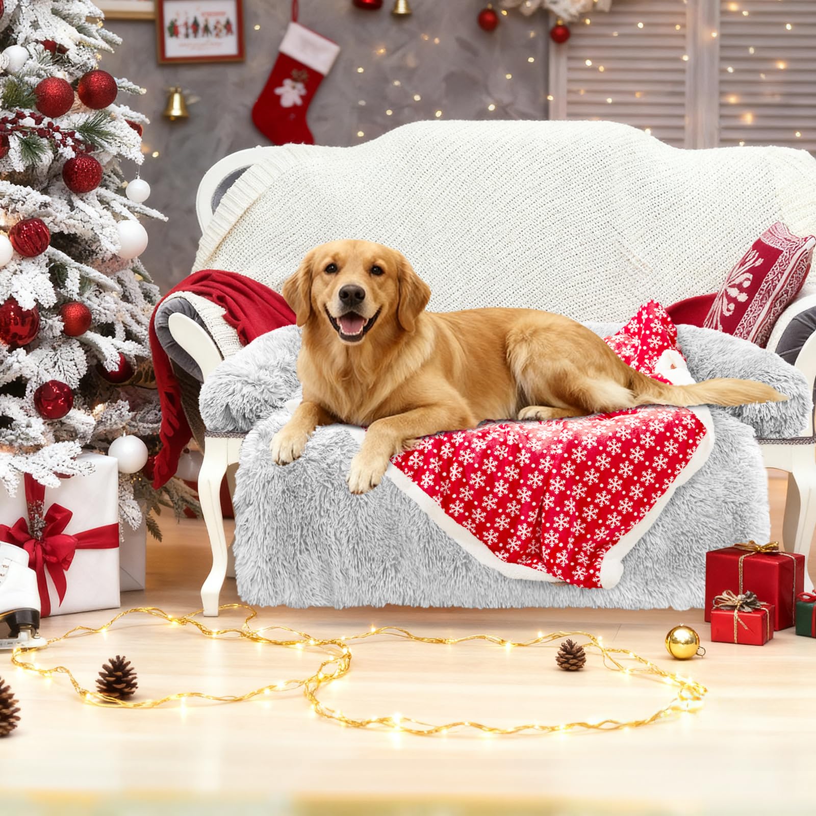GGIB calming dog bed travel-friendly — roll-up for outdoor trips