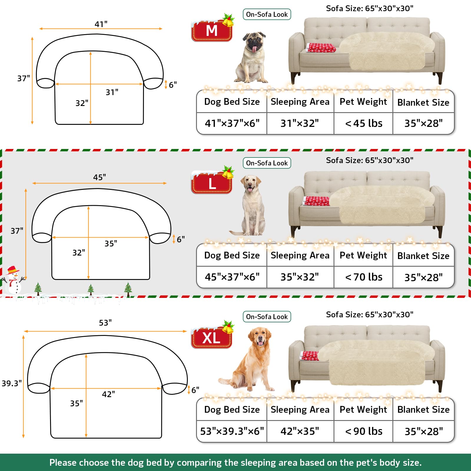 GGIB Calming Dog Bed warm plush surface cushions on cold floors