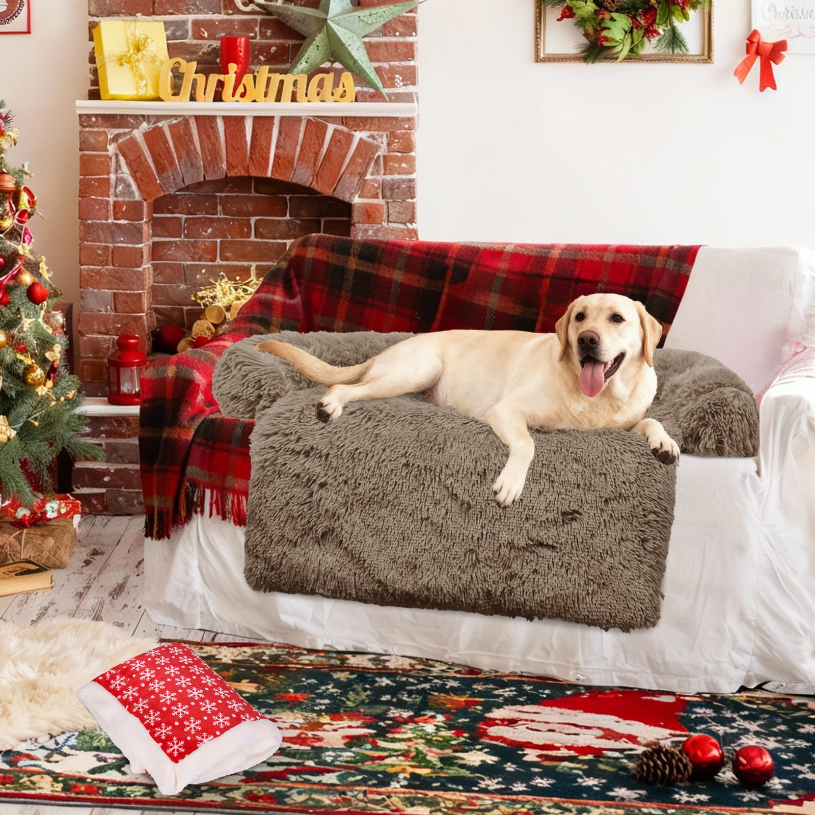 GGIB Christmas Throw Blanket adds festive vibes and pet-friendly protection.