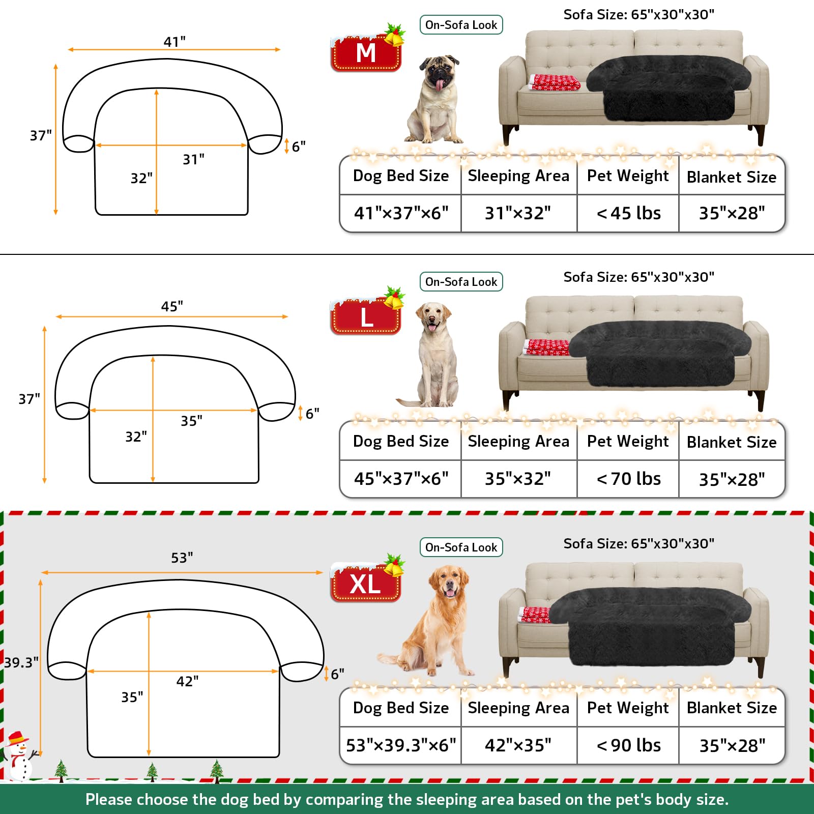 GGIB Calming Dog Bed in car rear seat, travel-friendly and rollable.
