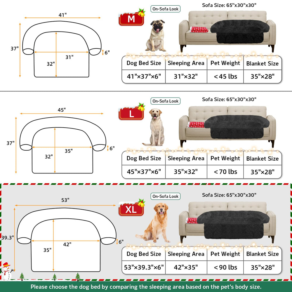 GGIB Calming Dog Bed in car rear seat, travel-friendly and rollable.