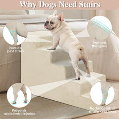 GGIB dog stairs with stability boards demonstrate reinforced interior support.