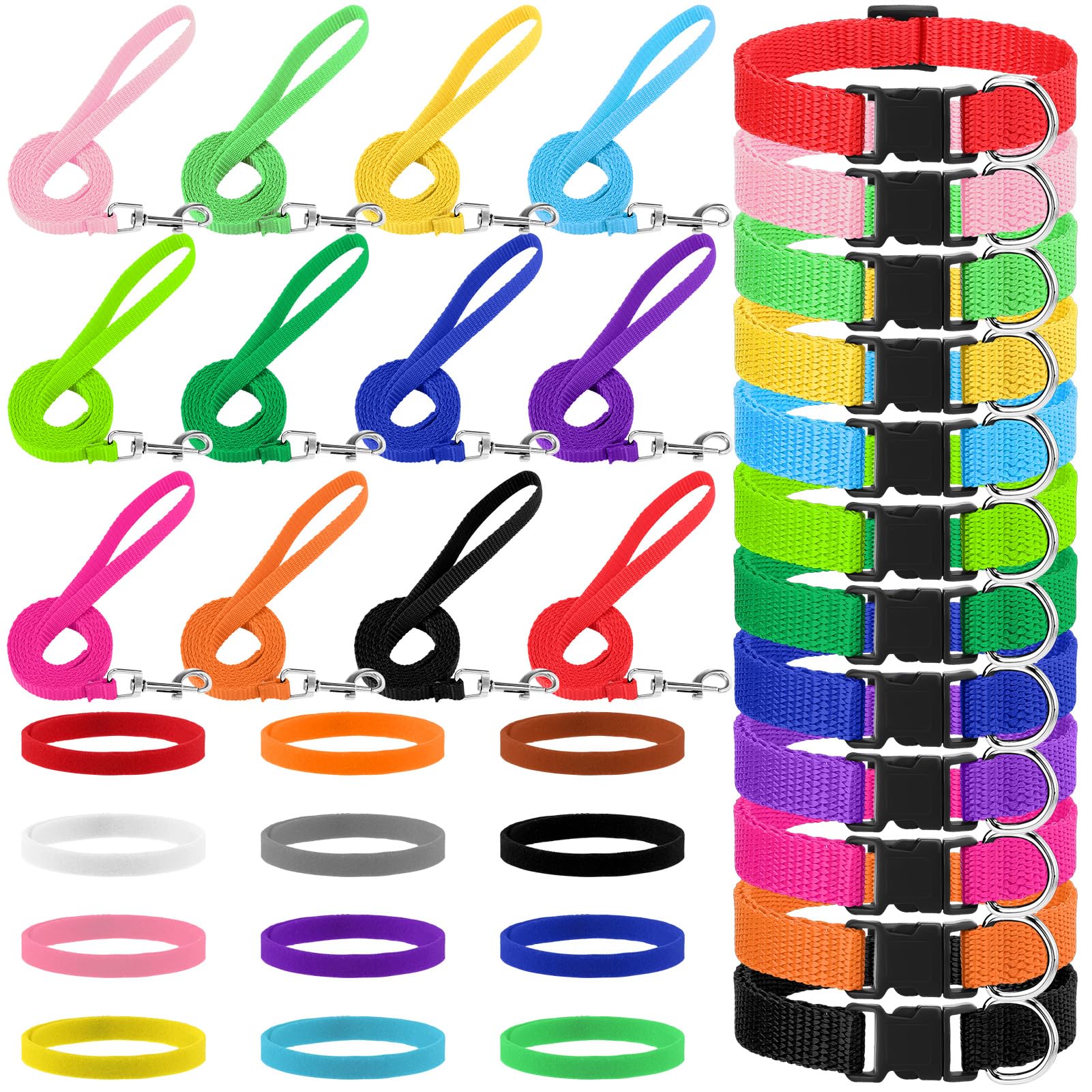 GGSTDDUP collar para cachorro ajustable en colores variados para paseo diario