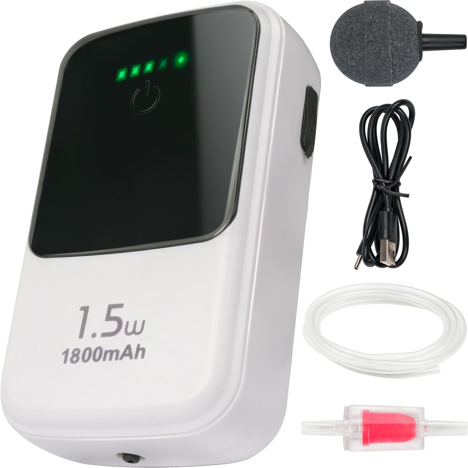 Ghosthorn silent dual-operating aerator delivers steady oxygenation for bait buckets.