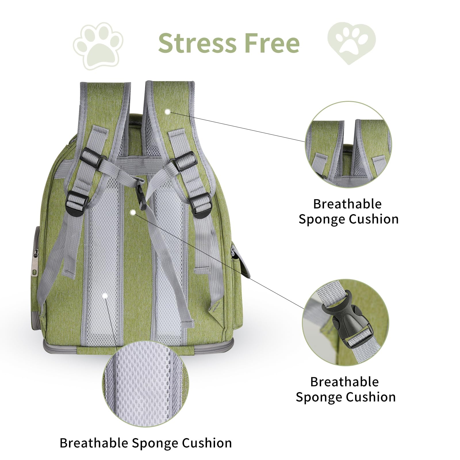 GixDix cat backpack is easy to clean after outdoor use