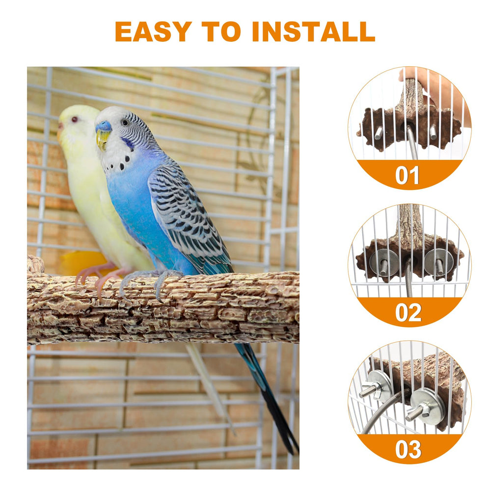 GIFANK heated bird perch anti-bite cord prevents pecking and enhances safety.