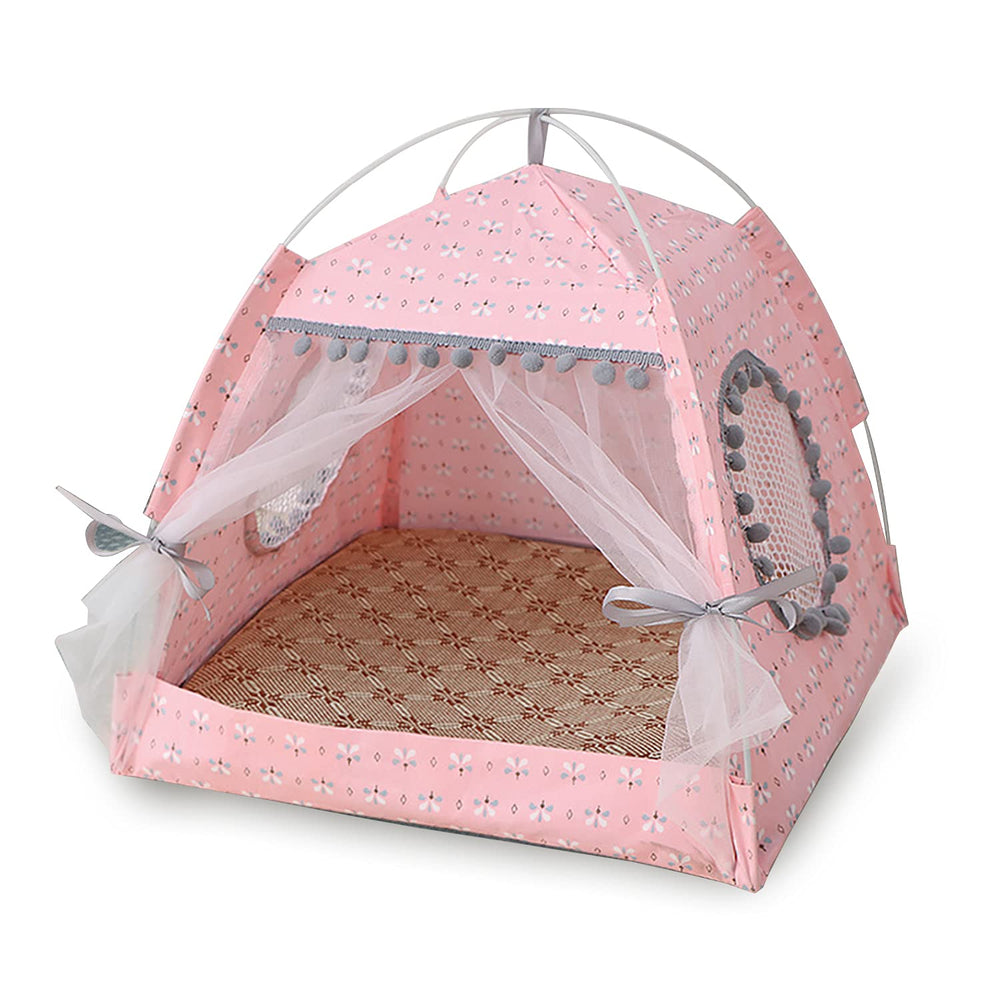 Gigreinc Cat Princess Tent fabric close-up highlights durable material and craftsmanship