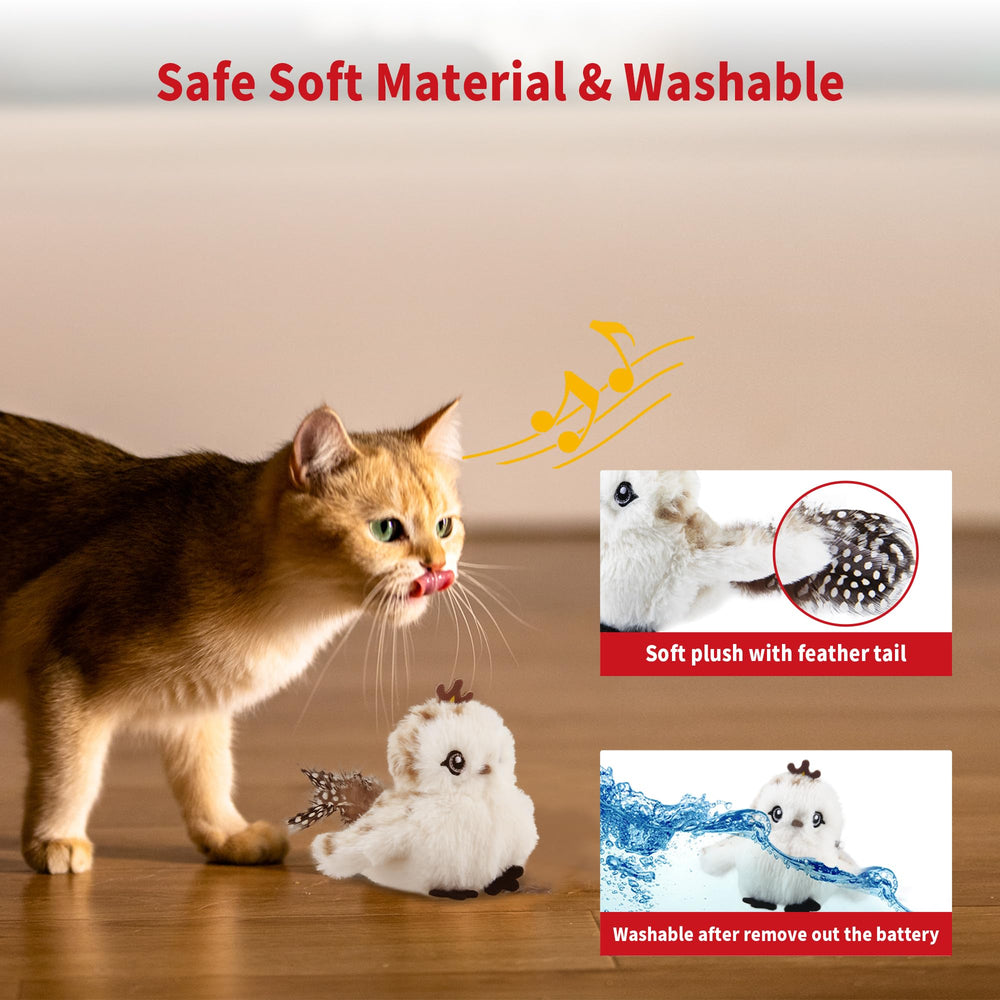 Gigwi gift-ready packaging featuring two toys for cats' birthday or celebration