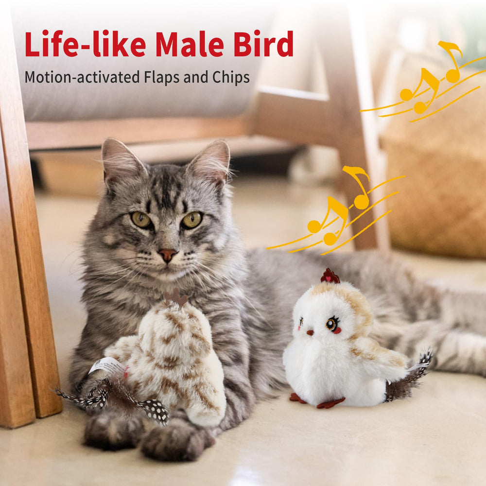 Gigwi USB rechargeable motion sensor toy in action with fluttering wings