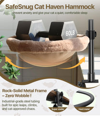Giisorde Cat Desk Bed hammock attachment—versatile, clamps easily to windowsills without drilling