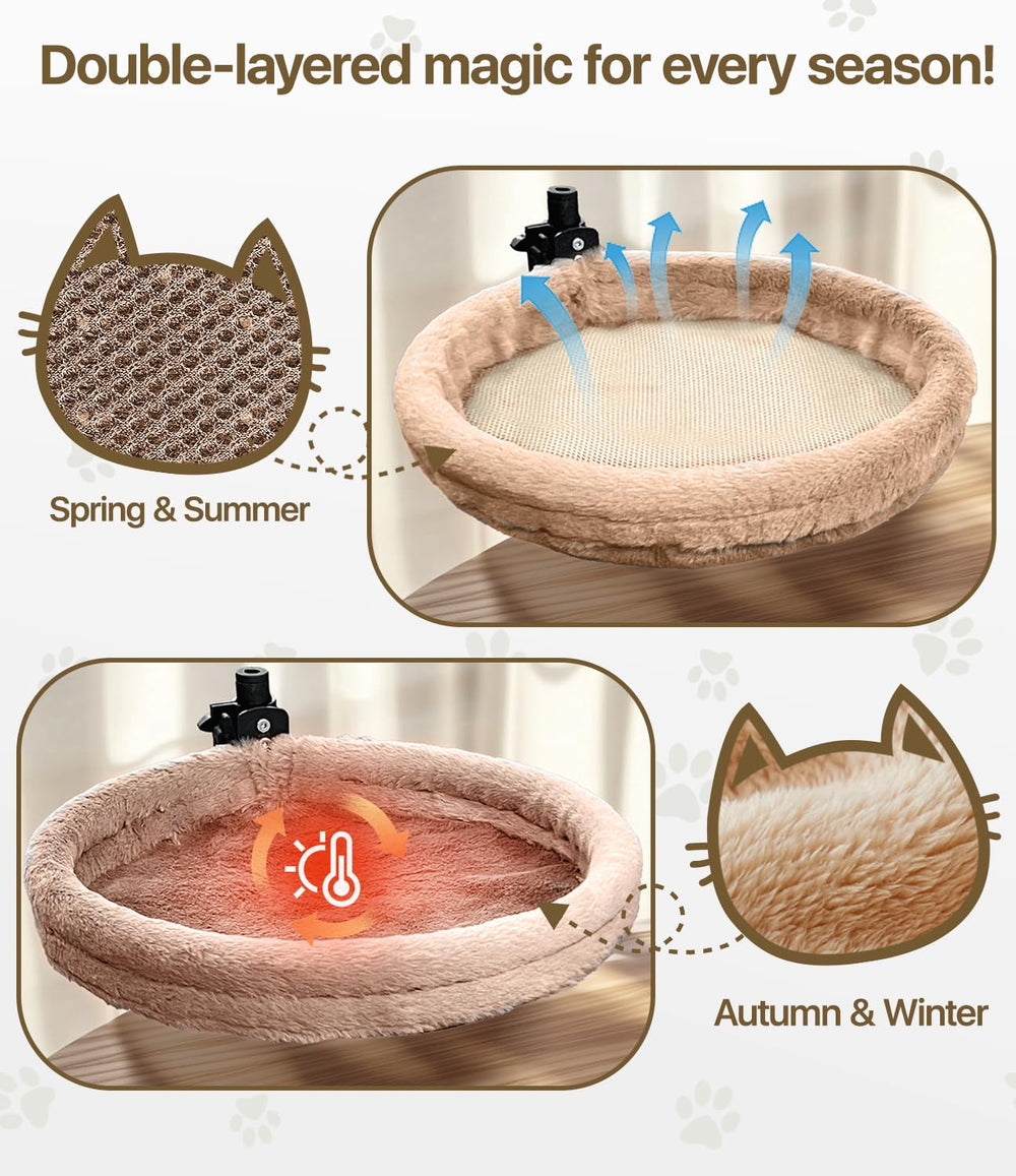 Giisorde Cat Desk Bed nest detail—sunken, plush nest offers a warm retreat