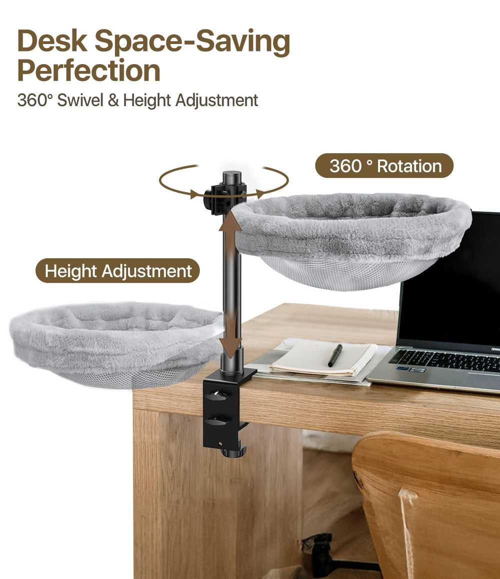 Giisorde Cat Desk Bed plush materials provide soft warmth and comfort