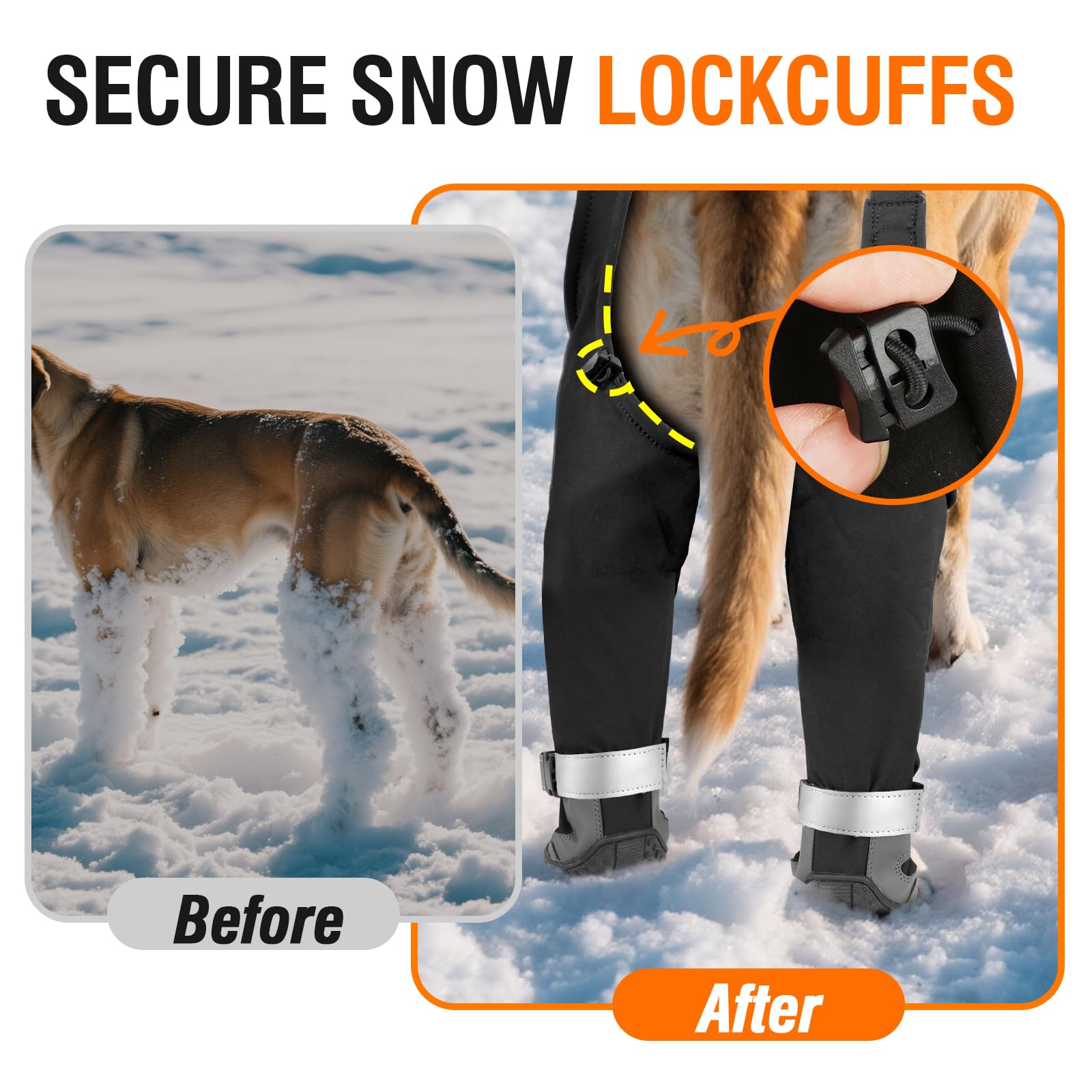 Giiyoe dog suspender boots adjustable suspenders for secure fit during play.