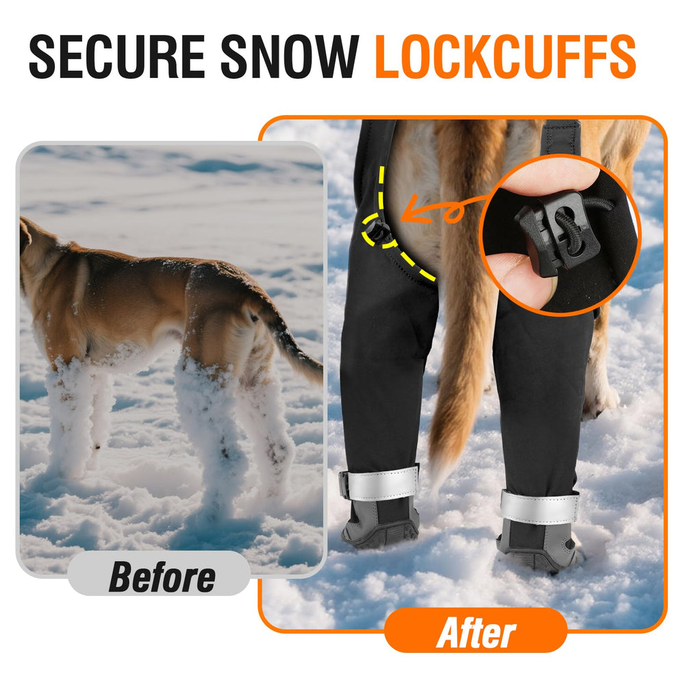 Giiyoe dog suspender boots adjustable suspenders for secure fit during play.