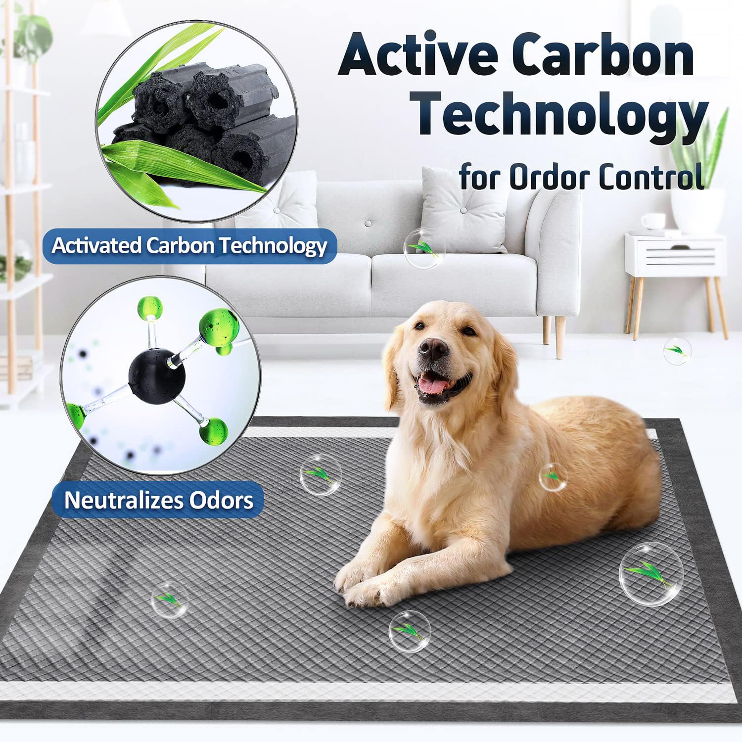 Gimars diamond quilting quick-dry surface—keeps paws drier after use.