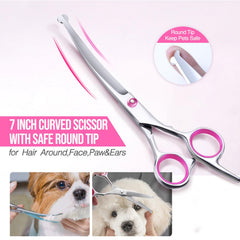 Gimars thinning blade helps manage coat texture with minimal effort.