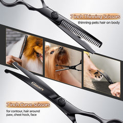 Gimars ergonomic handles reduce hand fatigue during long grooming sessions.