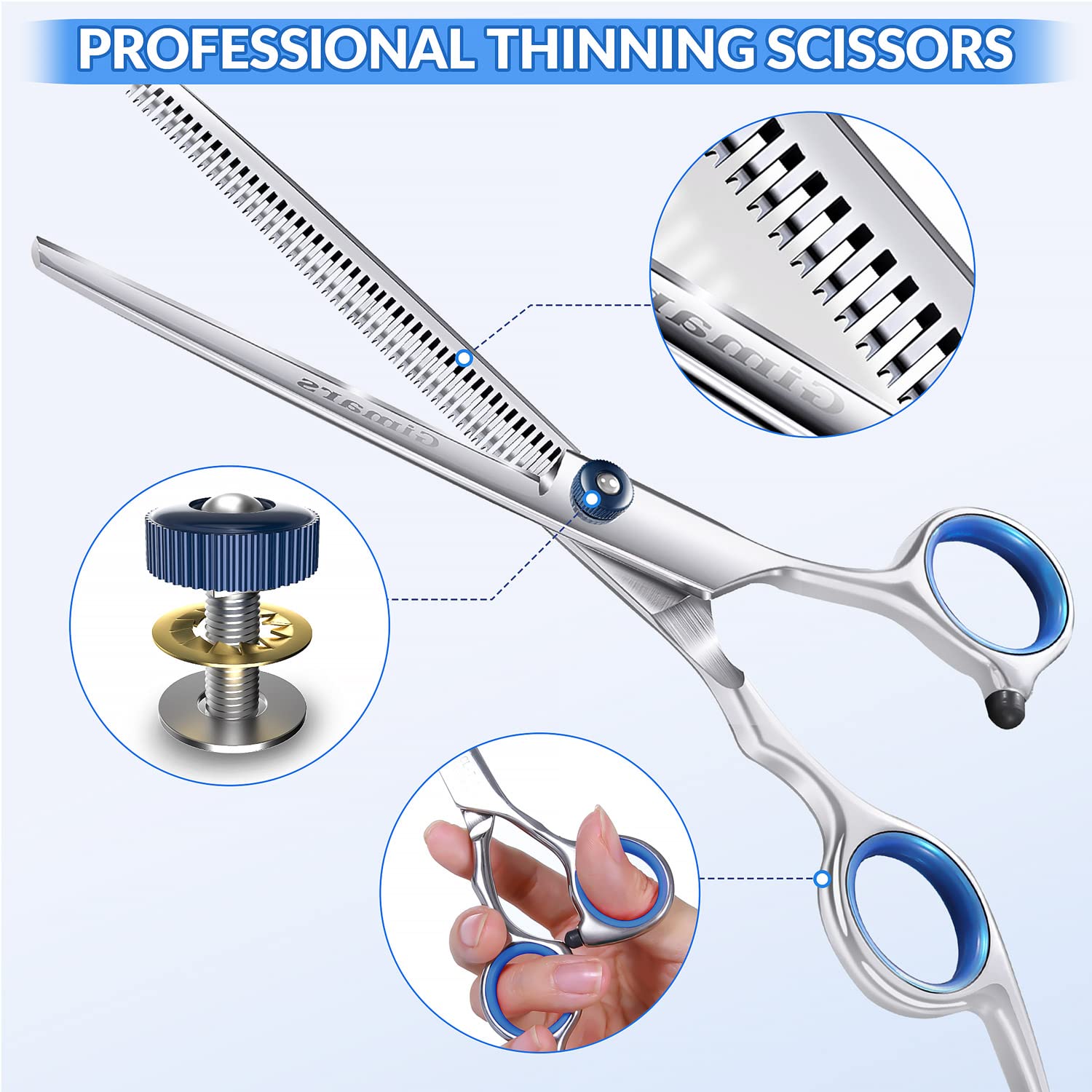 Gimars professional 5in1 ergonomic handle—comfortable grip reduces hand fatigue.