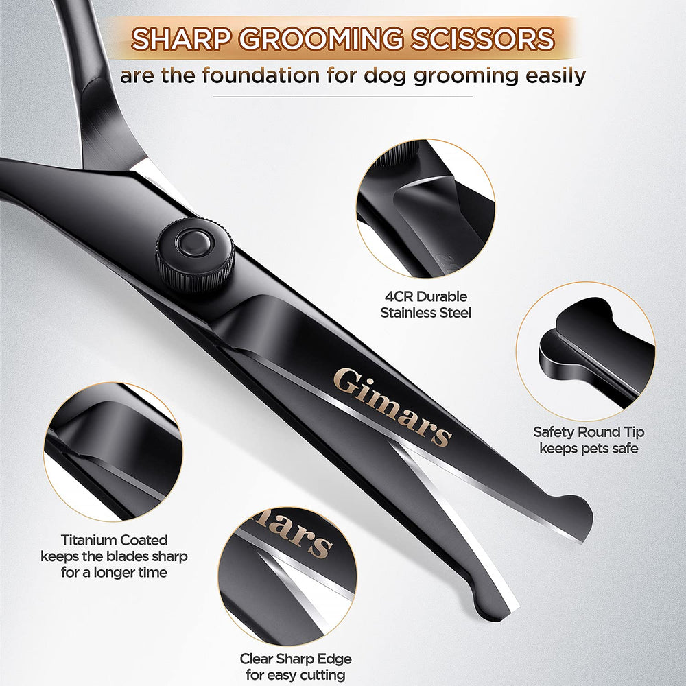 Gimars safety round tip for gentle grooming of dogs and cats.