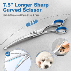 Gimars titanium-coated 6in-1 safety round-tip detail emphasizing pet safety
