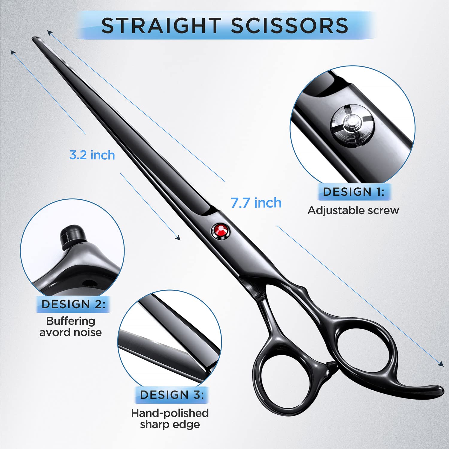 Gimars titanium coated closeup emphasizes durability during tough grooming tasks
